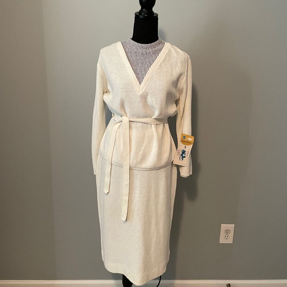 Deadstock Vintage NWT Knit Top and Skirt Outfit~ XS - Picture 1 of 12